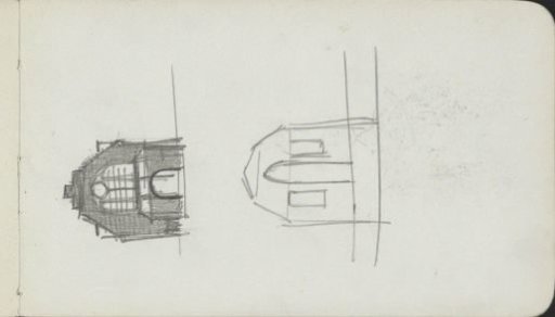Two designs for the exterior of a church