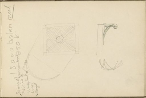 Study sheet, including a square