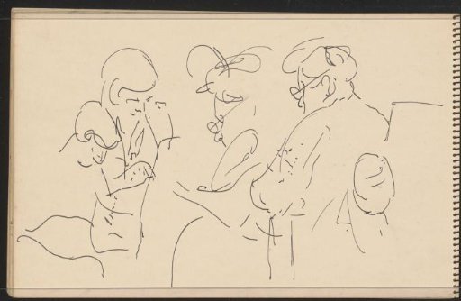 Seated woman with spectacles