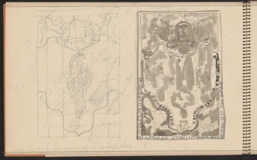 Designs, presumably for posters