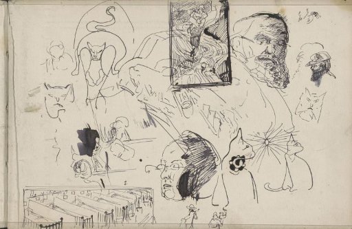 Study Sheet, Including Figures and Animals