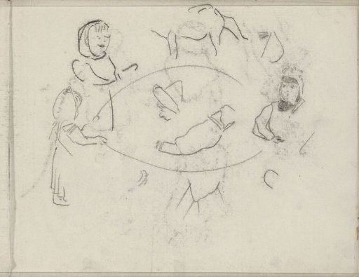 Children with a skipping rope