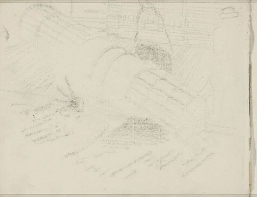 Impression of the chalk drawing on page 8 recto