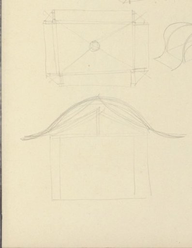 Designs, possibly for a roof structure