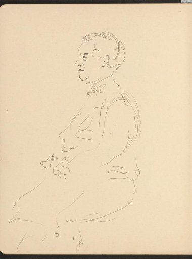 Portrait of a seated Joanna Hermine Lion Cachet-Cordes