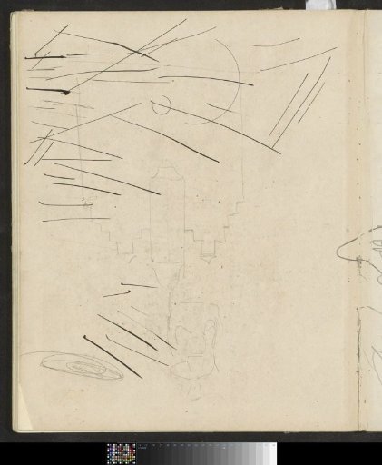Architectural study and a figure