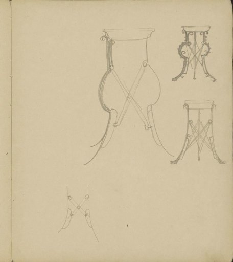 Designs for the stand of a baptismal font