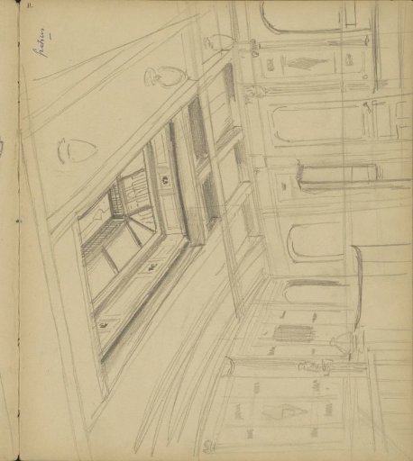 Design for a ceiling for the ship 'Grotius'