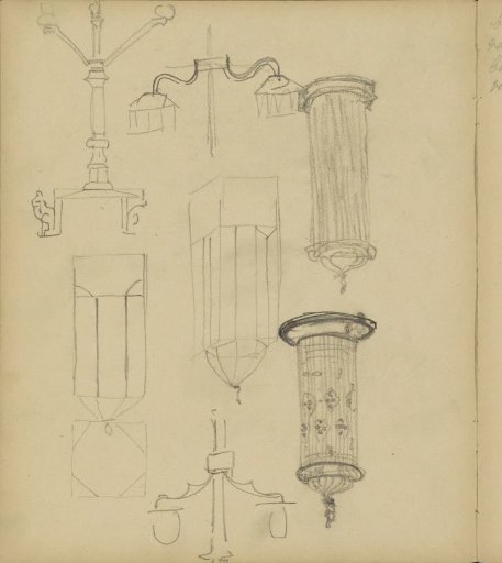 Designs for lamps and electric stoves