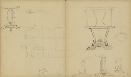 Designs for the base of a table