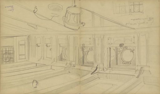 Design for a salon of the ship 'Grotius'