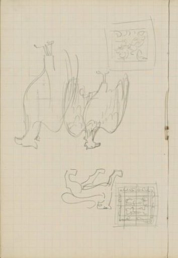 Ornaments with birds and a lion