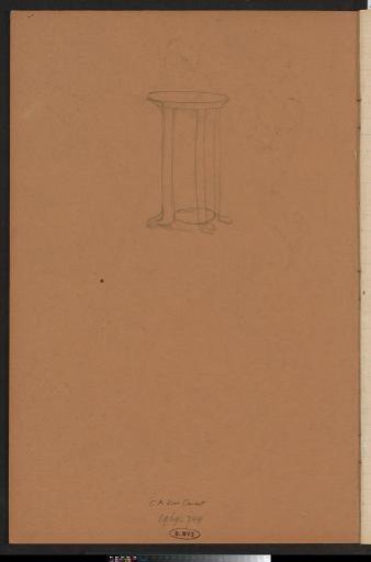 Round table with three legs