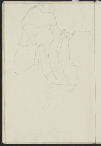 Woman Resting Her Head on Her Hand