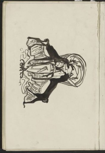 Ornamental Motif with Two Stags