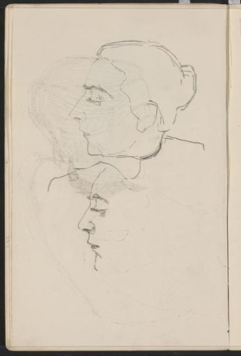 Heads of a woman