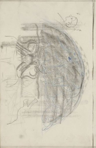 Fantasy figure, a head and animals