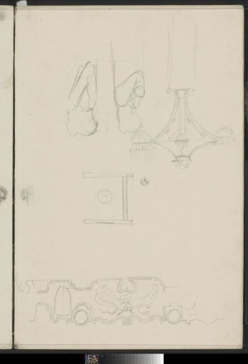 Ornamental designs and a chandelier