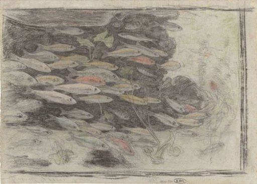 Aquarium with goldfish