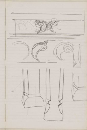 Table legs and ornaments