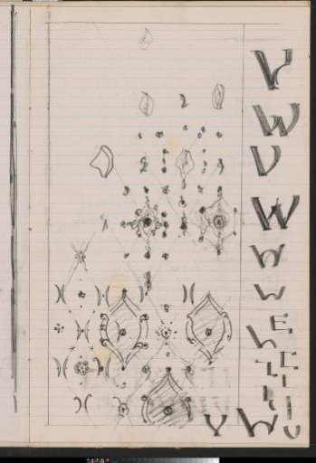 Pattern with flowers and diamonds