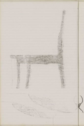 Impression of the chalk drawing on sheet 58