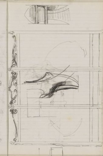Study sheet, including an ornamental frame