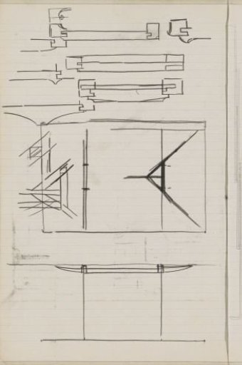 Study sheet, including architectural details