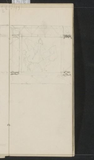 Representation in a decorative square frame