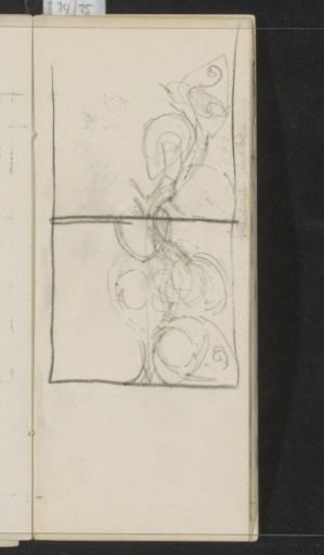 Floral pattern in a rectangle