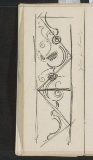 Band with a floral motif and scrollwork
