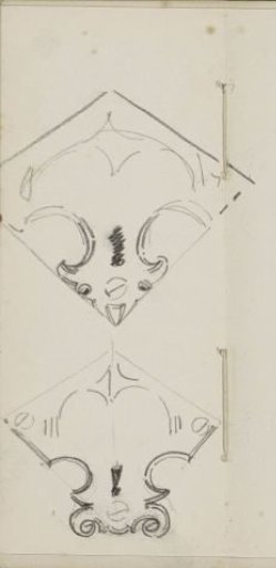 Diamond-shaped ornaments