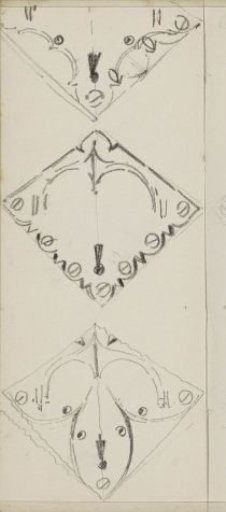 Diamond-shaped ornaments