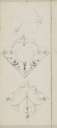 Diamond-shaped ornaments