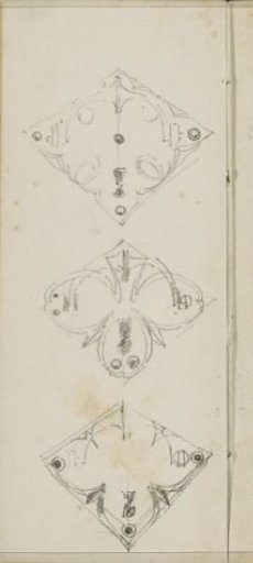 Diamond-shaped ornaments