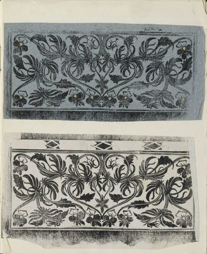 Two bindings with floral ornaments