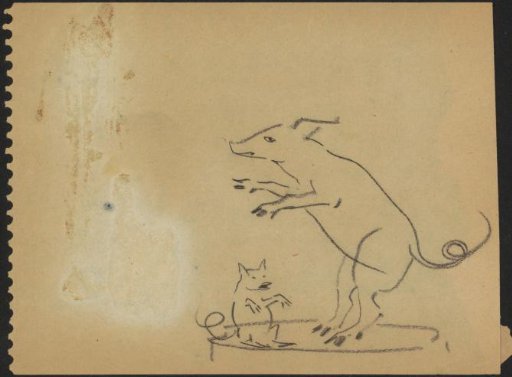 Sow and Piglet on a Pedestal