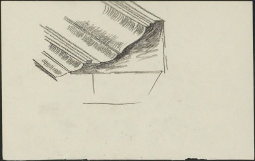Cross-section of a picture frame