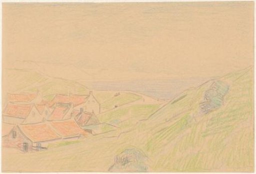 Cottages in Zoutelande, with a view of dunes and sea