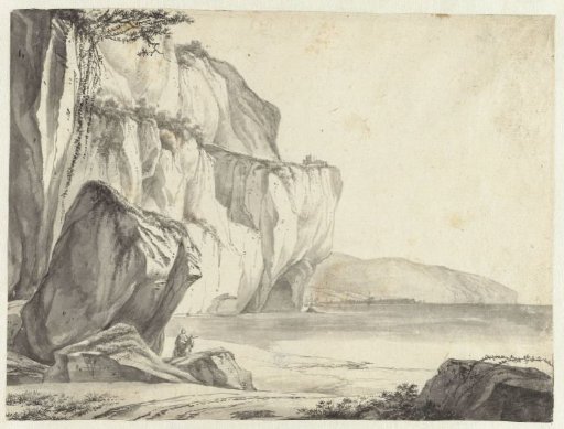 Coastal Landscape with Rocks Rising from the Water
