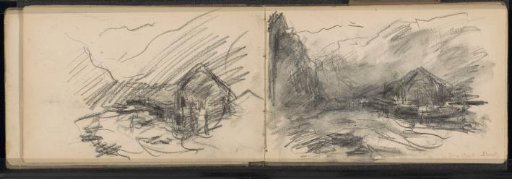 Landscape with buildings