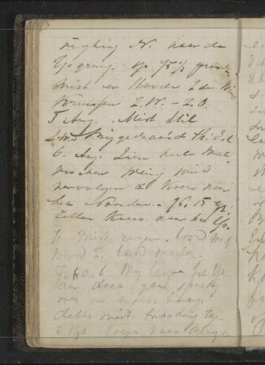 Travel report from early August 1880