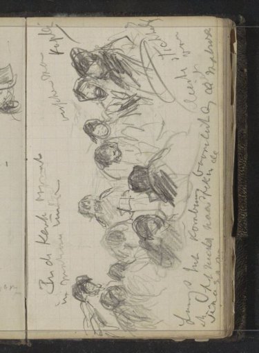 Group of people in a circle, possibly sailors