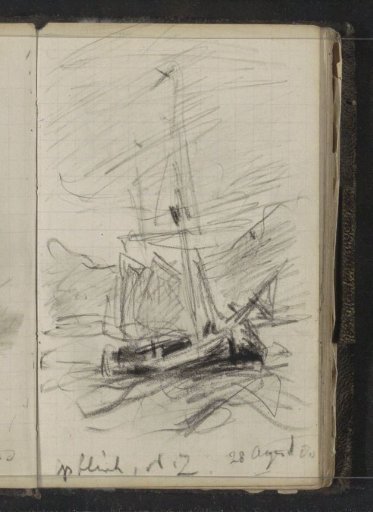 Schooner Willem Barentsz off the coast of Nova Zembla