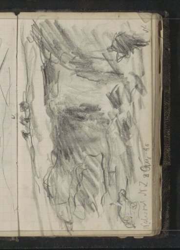 Figures at a waterfall on Nova Zembla