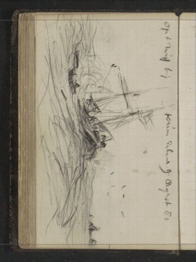 Schooner Willem Barentsz at sea near Cross Bay, Nova Zembla