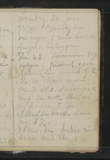 Travel report from mid-June 1880