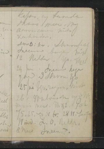 Travel report from the end of June 1880