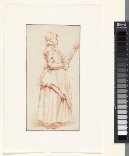 Woman with a stick