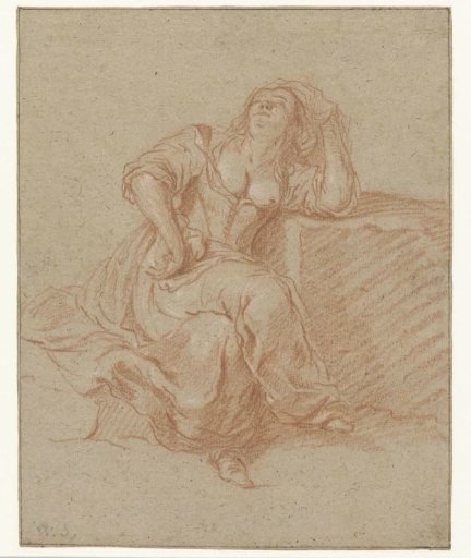 Seated Woman in a Lascivious Pose
